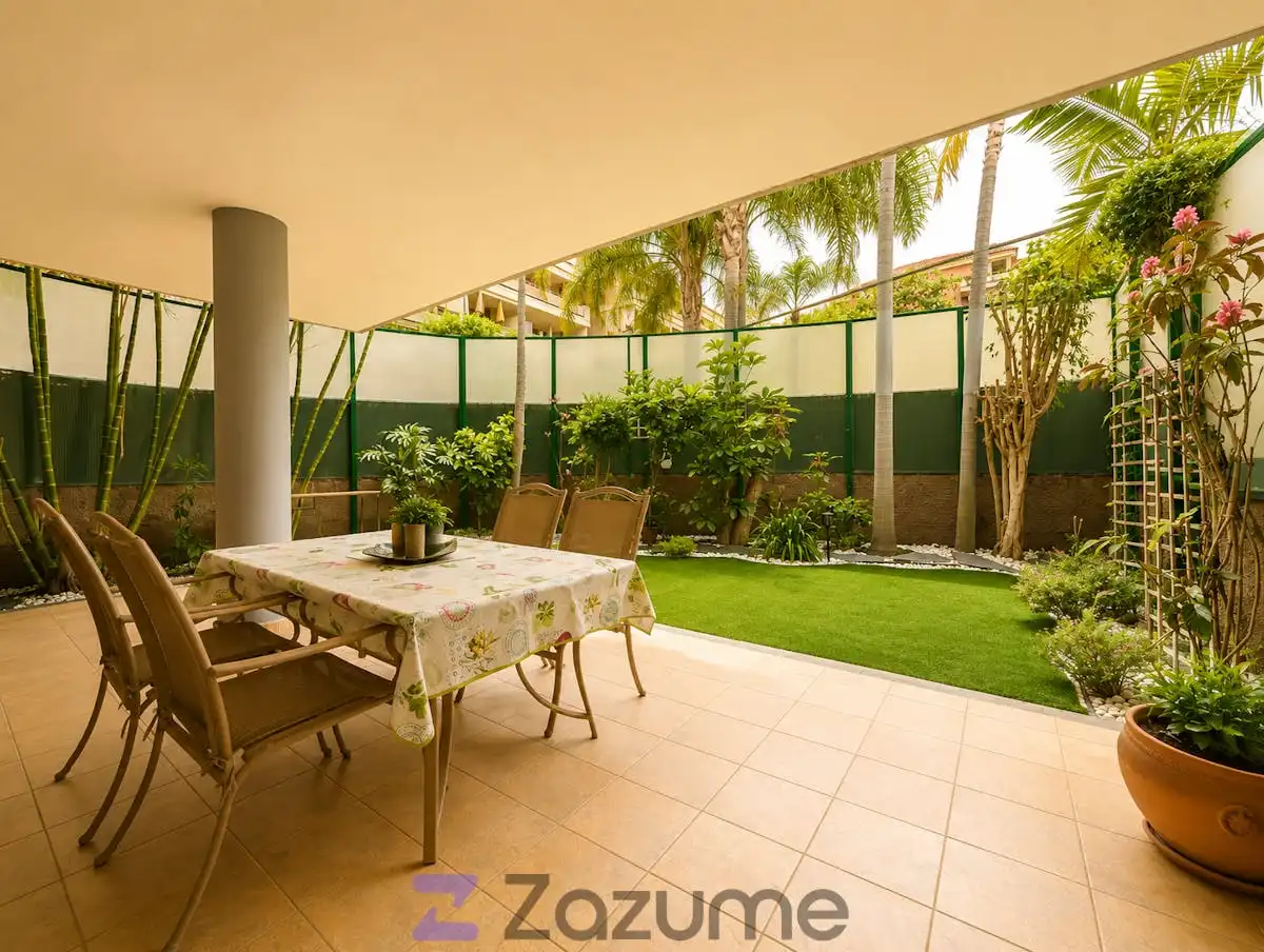 Terrace of Flat for rent in Puerto de la Cruz  with Air Conditioner, Private garden and Terrace