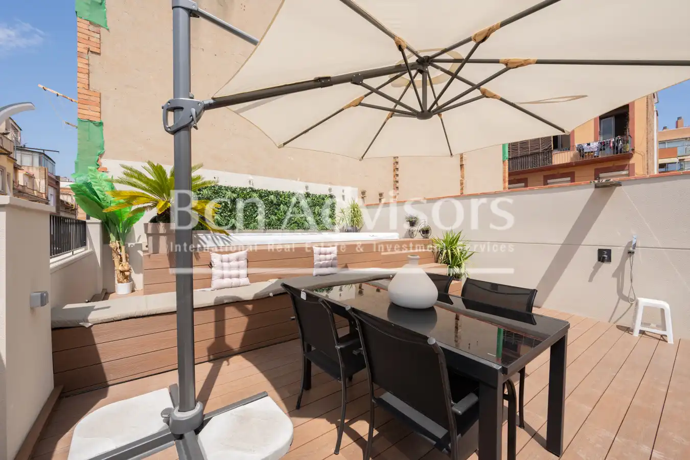 Terrace of Flat for sale in Barcelona  with Air Conditioner, Heating and Parquet flooring