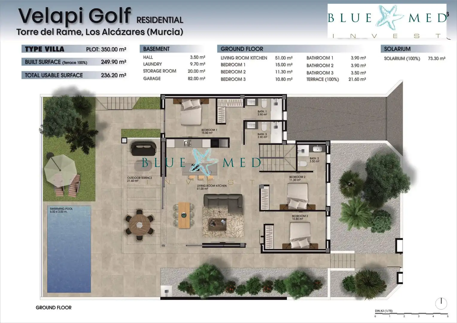 Houses for sale in Calle Infanta Elena, Las Lomas de Rame - Bahía Bella
