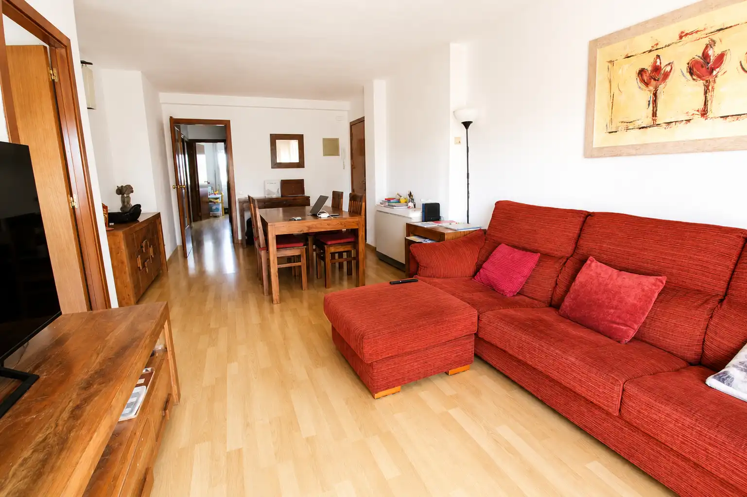 Sala d'estar de Pis en venda en Mollet del Vallès amb Aire condicionat, Calefacció i Parquet