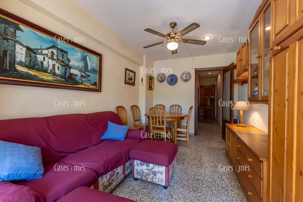 Sala de estar de Apartamento en venta en La Pobla de Farnals con Terraza, Amueblado y Piscina comunitaria