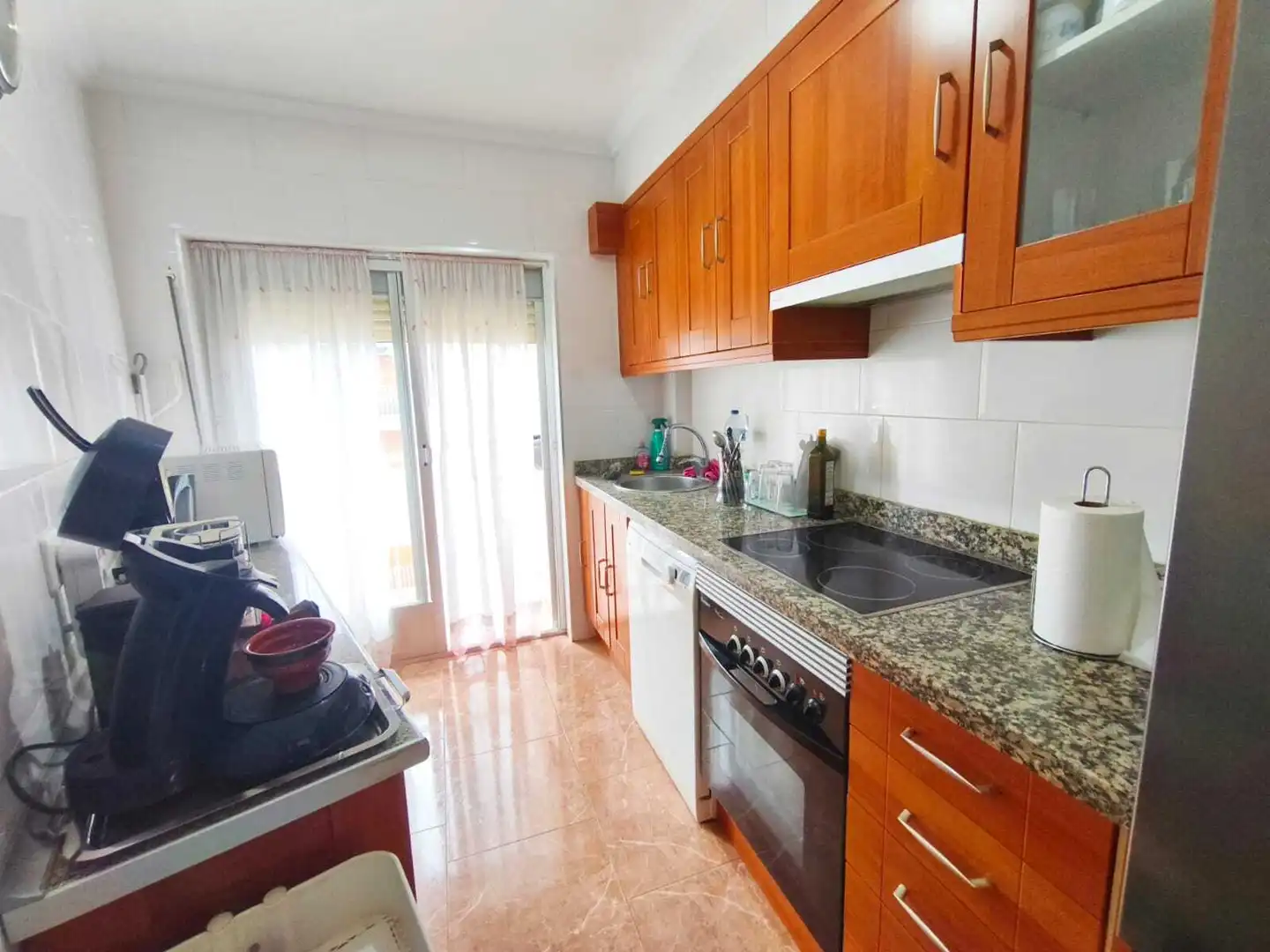 Küche von Wohnung zum Verkauf in Cullera mit Klimaanlage, Möbliert und Balkon