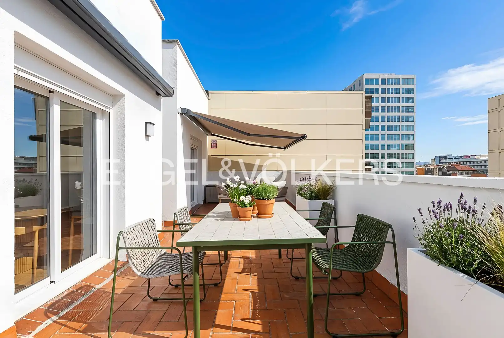 Terraza de Ático de alquiler en Barcelona con Aire acondicionado, Calefacción y Parquet