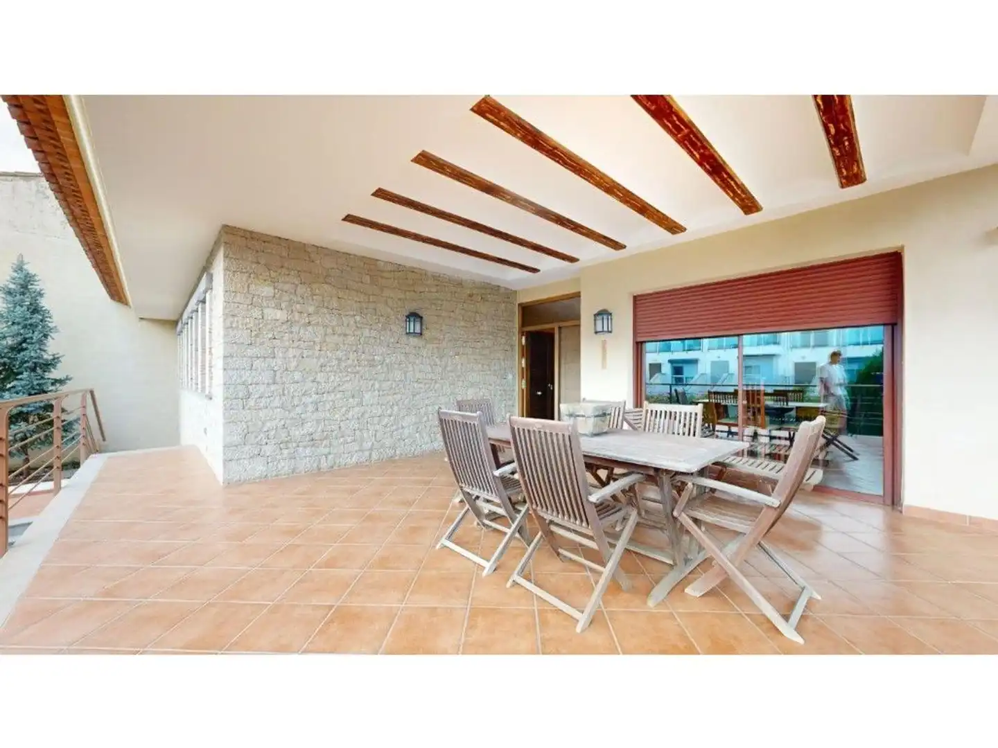 Terrassa de Casa o xalet en venda en El Palomar amb Aire condicionat, Calefacció i Jardí privat