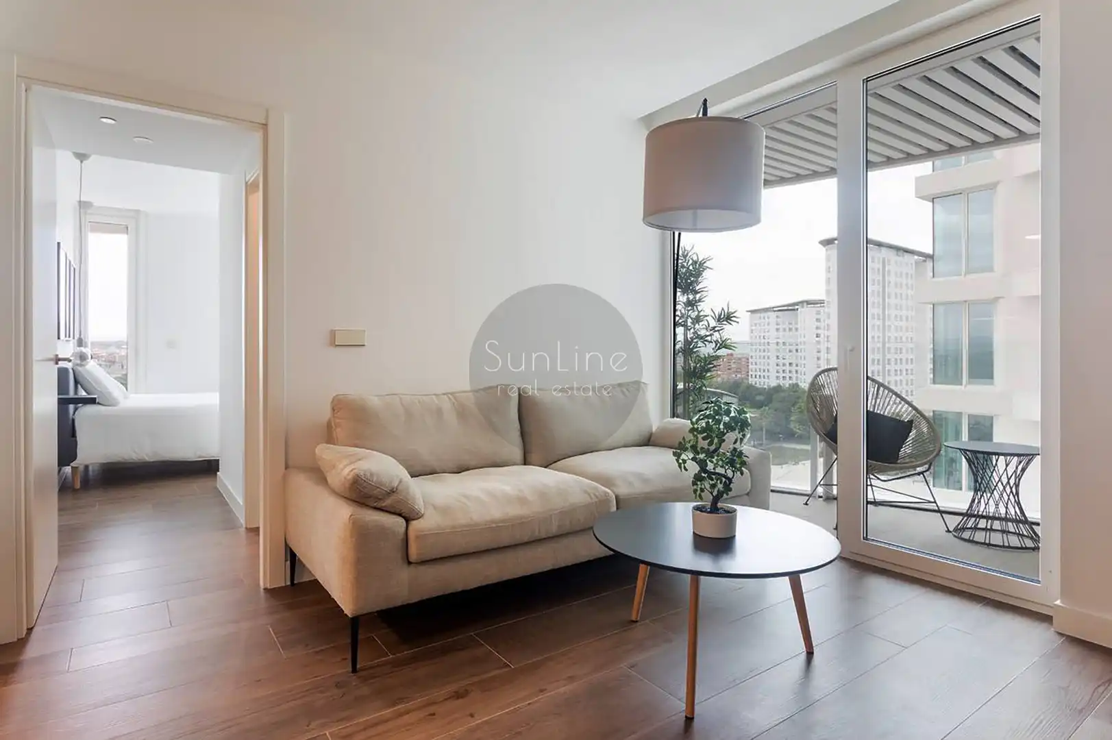 Sala de estar de Piso de alquiler en Valencia con Aire acondicionado, Amueblado y Balcón
