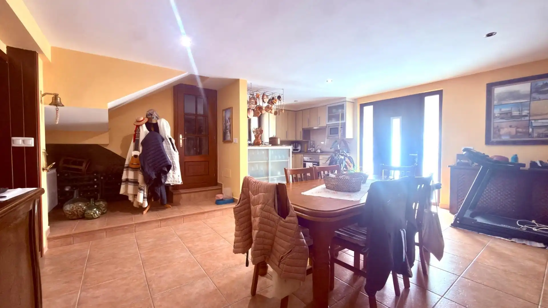 Dining room of Houses for sale in Esgos  with Private garden, Parquet flooring and Furnished
