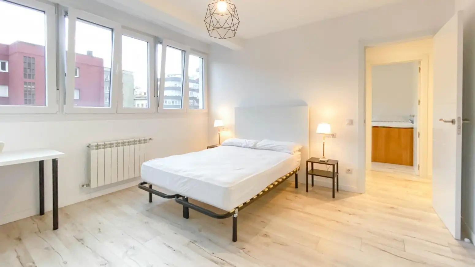 Bedroom of Flat for rent in Santander  with Heating, Terrace and Furnished