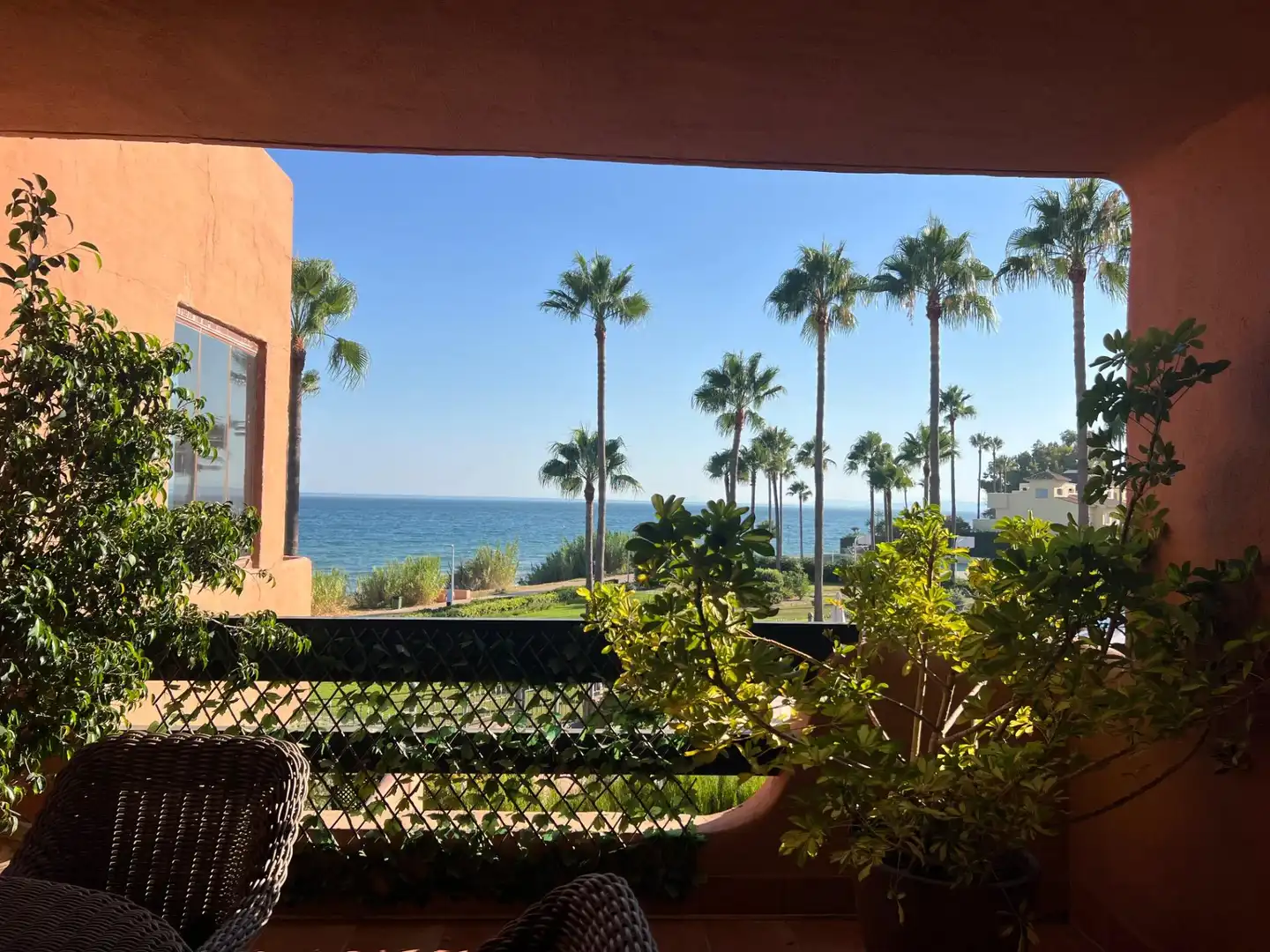 Garden of Flat for sale in Estepona  with Air Conditioner, Private garden and Terrace