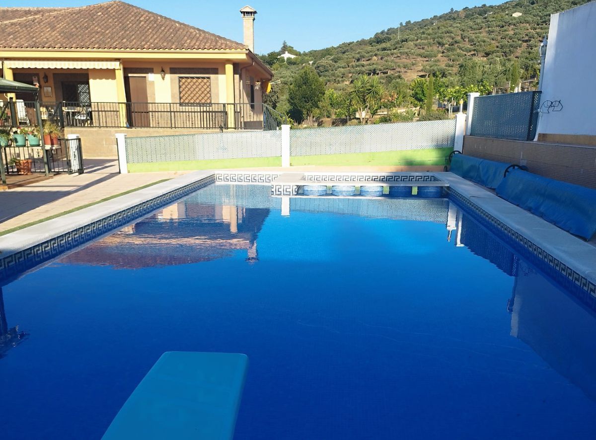 Swimming pool of House or chalet for sale in Plasencia  with Air Conditioner, Private garden and Terrace