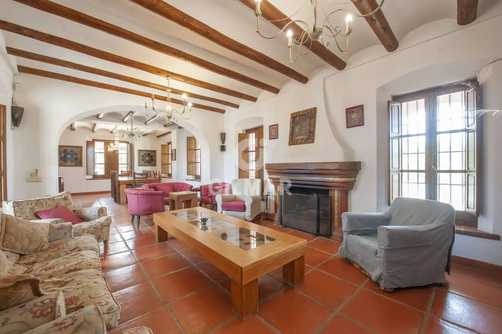 Living room of Houses for sale in Alcalá de Guadaira  with Heating, Swimming Pool and Furnished