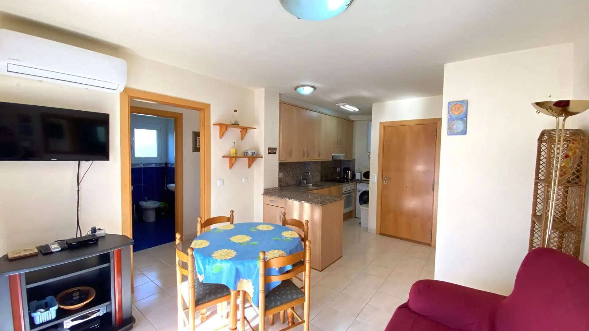 Cocina de Apartamento en venta en Roses con Aire acondicionado, Calefacción y Terraza