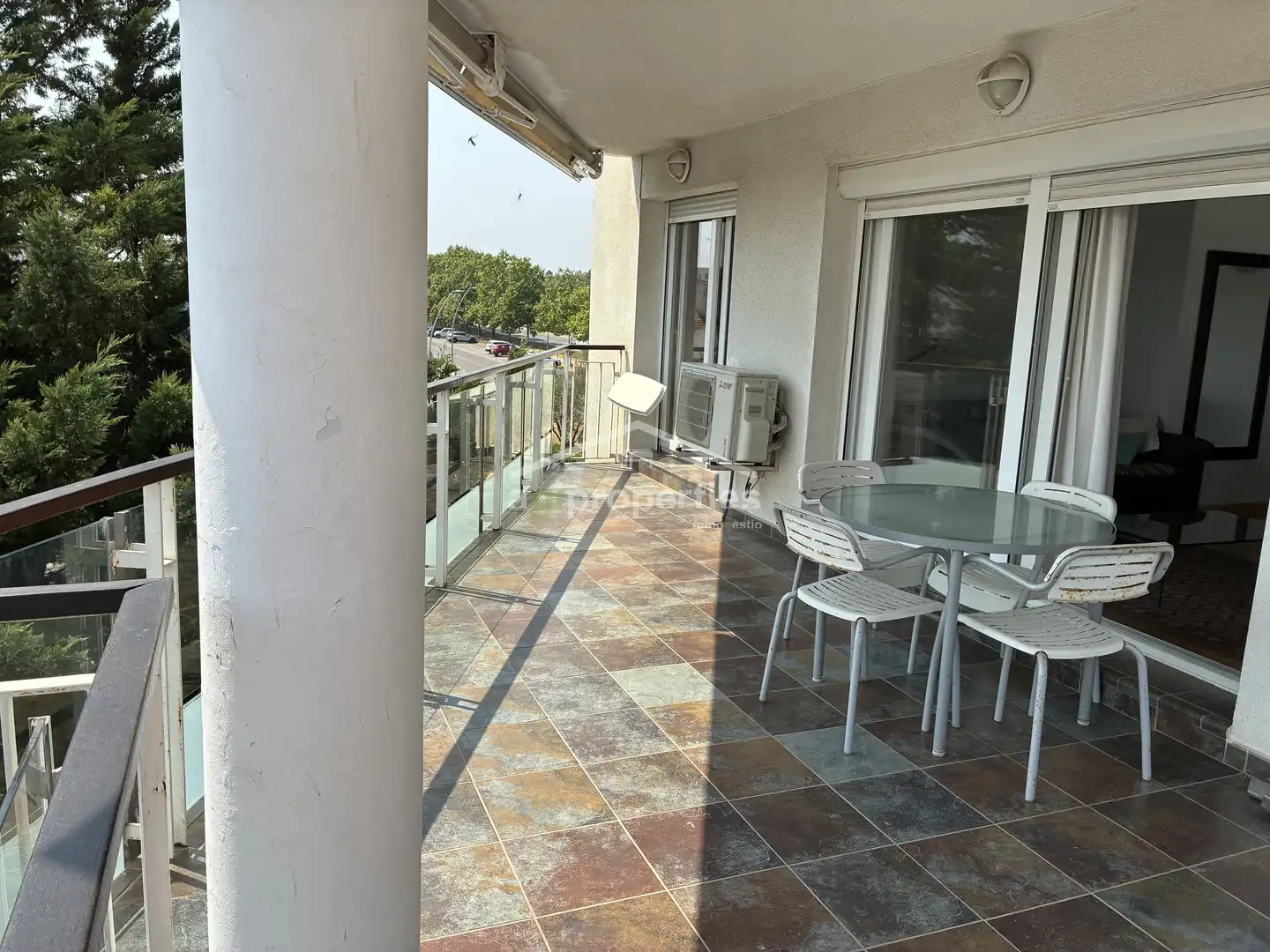 Terrace of Apartments for sale in Roses  with Parquet flooring, Terrace and Furnished