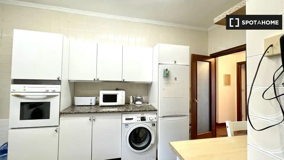 Cocina de Piso para compartir en Bilbao  con Aire acondicionado, Terraza y Amueblado