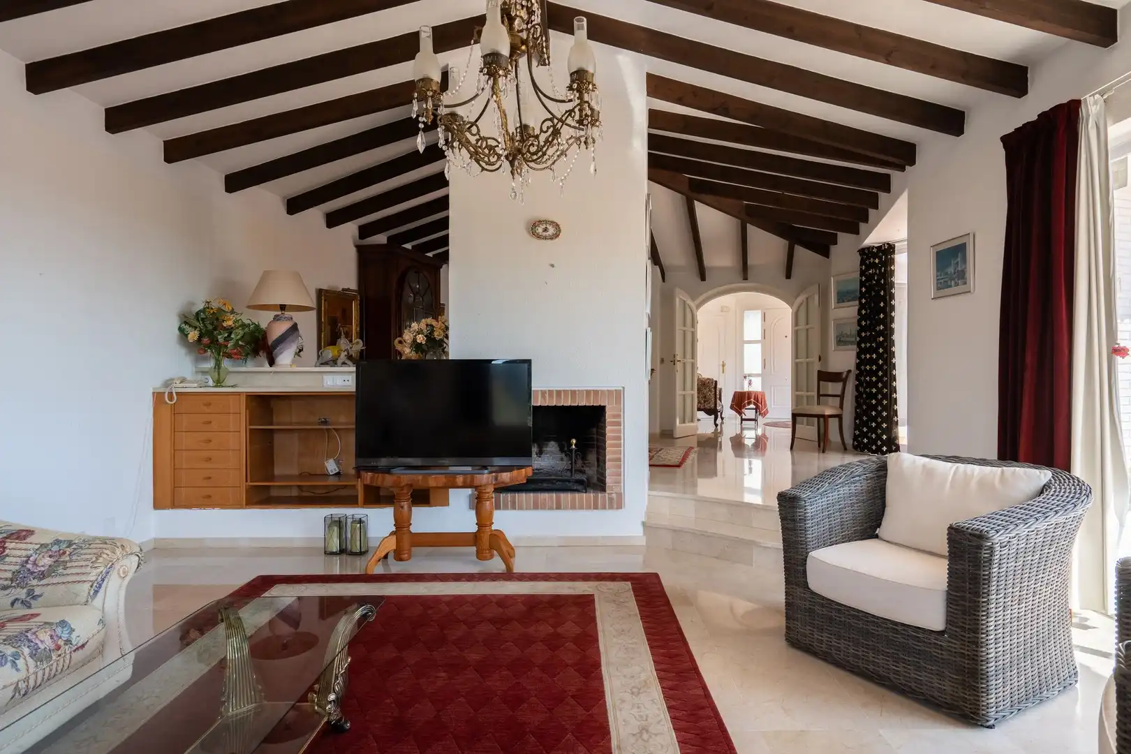Sala d'estar de Casa o xalet en venda en Mijas amb Terrassa