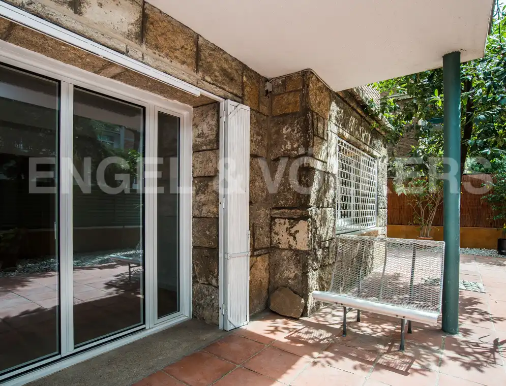 Terrace of Flat for rent in Barcelona  with Air Conditioner, Heating and Private garden