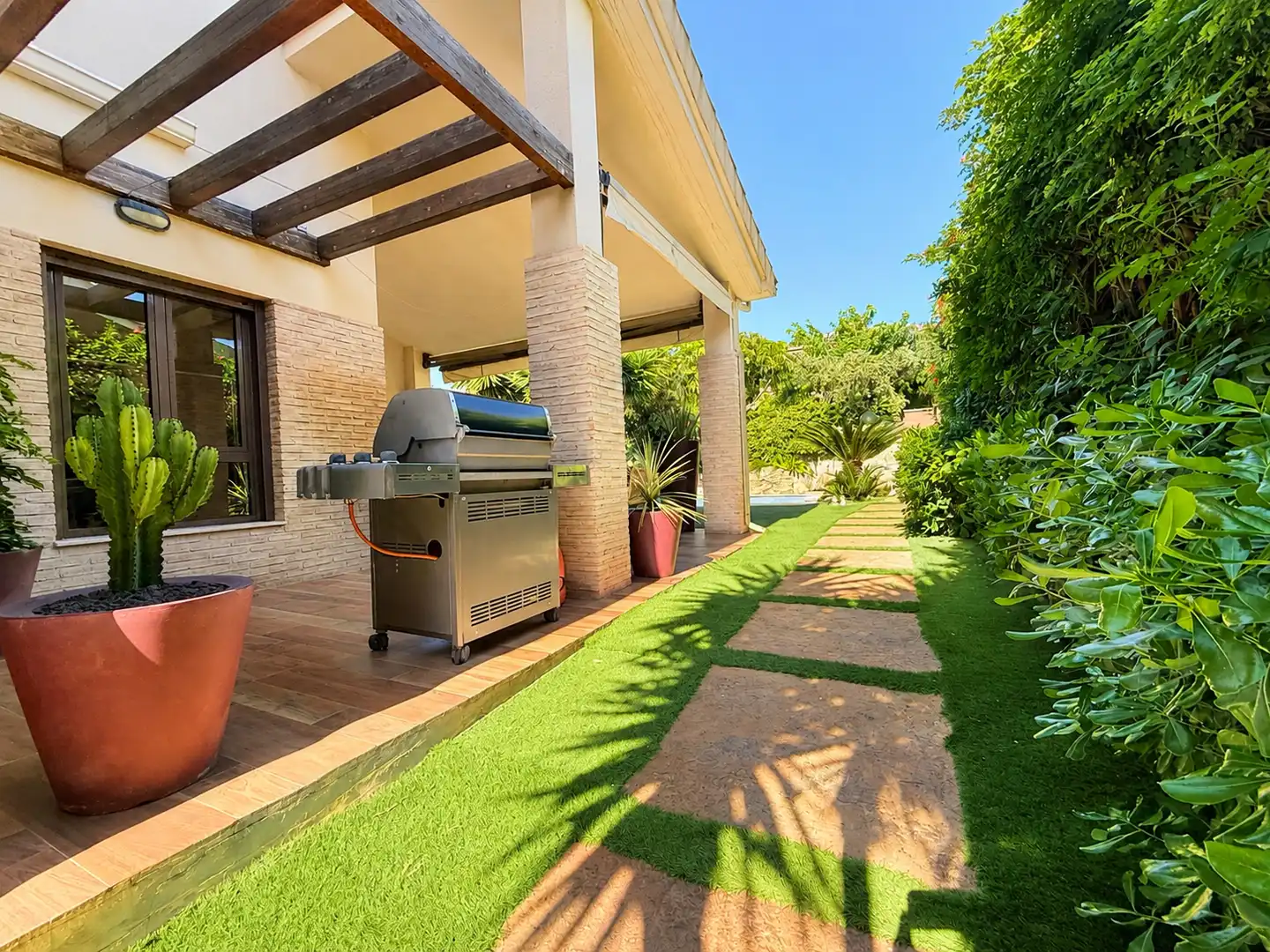 Terrace of Detached homes for sale in Mutxamel  with Air Conditioner, Heating and Private garden
