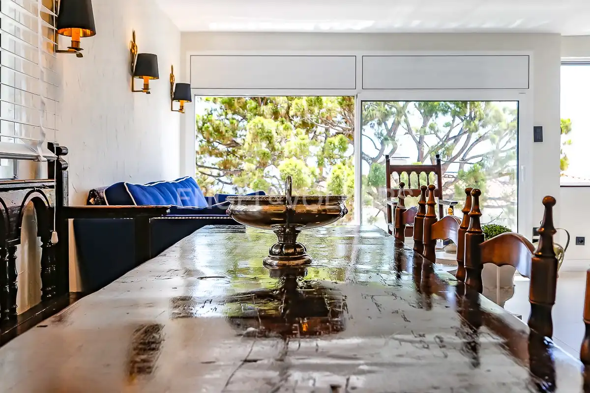 Esszimmer von Wohnung zur Miete in Sitges mit Klimaanlage, Heizung und Schwimmbad