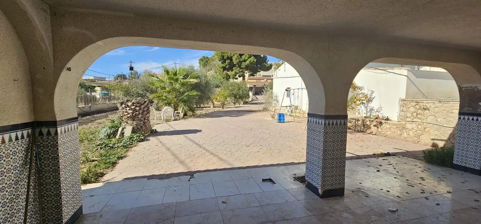 Vista exterior de Casa o chalet en venta en Algueña con Aire acondicionado, Calefacción y Jardín privado