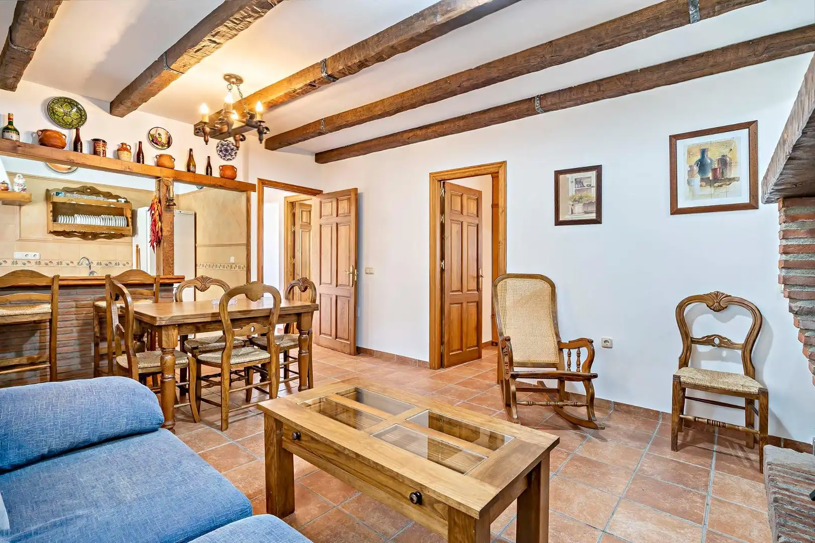 Sala d'estar de Àtic en venda en Velefique amb Aire condicionat, Calefacció i Jardí privat