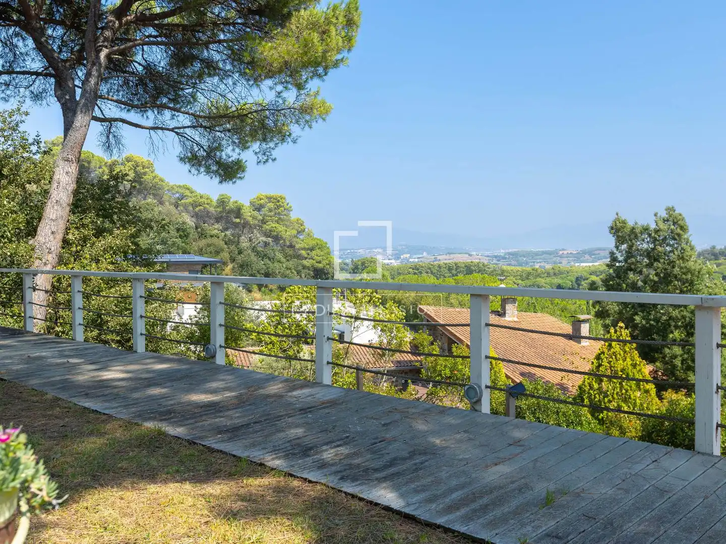 Terraza de Finca rústica en venta en Vallromanes con Calefacción, Jardín privado y Parquet