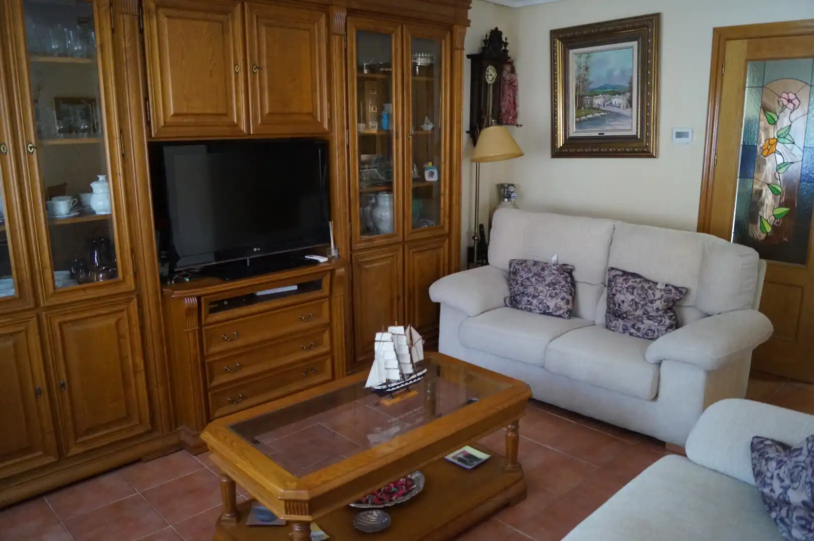 Sala de estar de Casa adosada en venta en Guadalajara con Jardín privado y Terraza