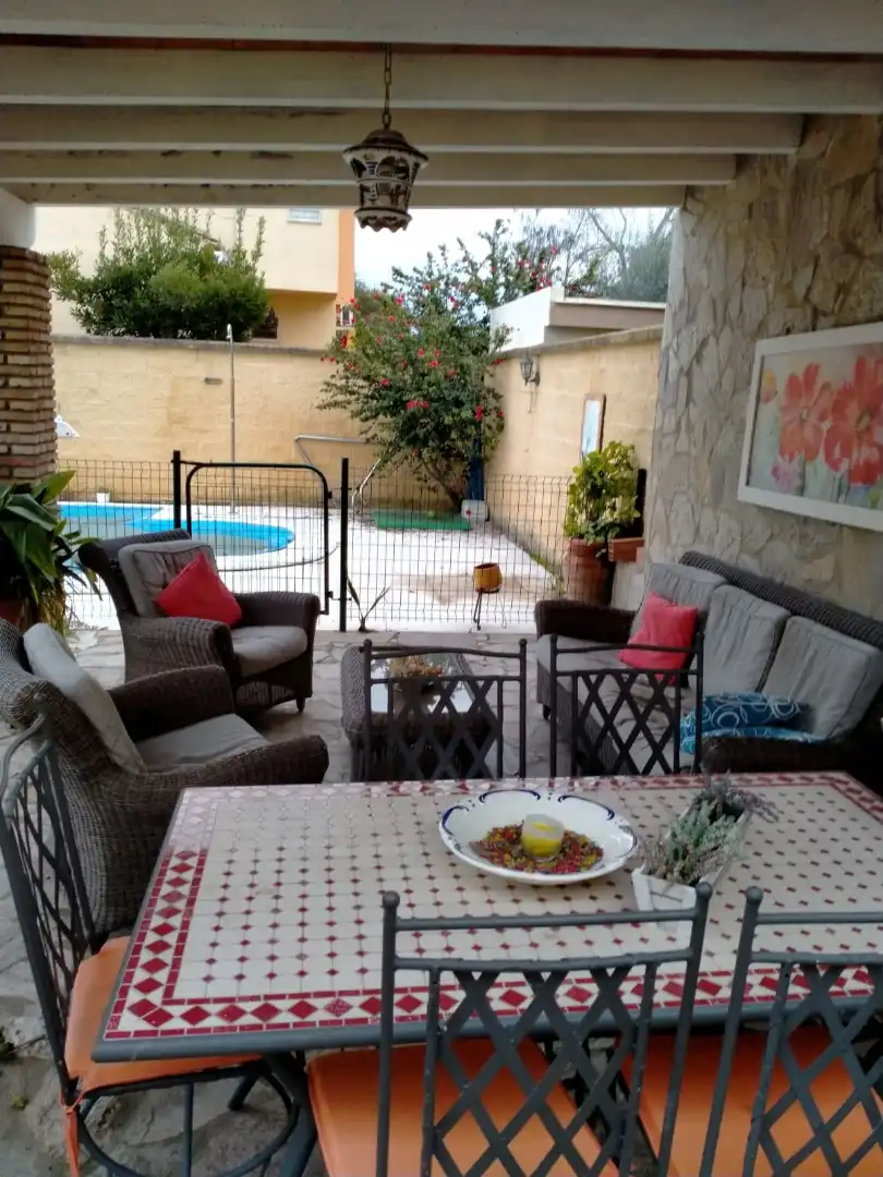 Terrace of Houses for sale in Jerez de la Frontera  with Air Conditioner, Private garden and Swimming Pool