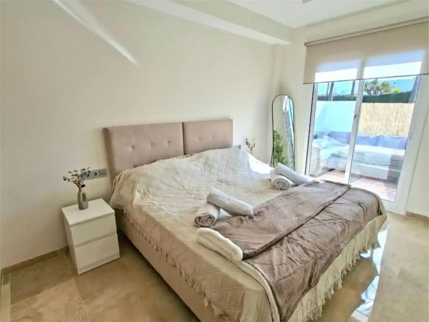 Bedroom of Flat for sale in Manilva  with Air Conditioner and Swimming Pool