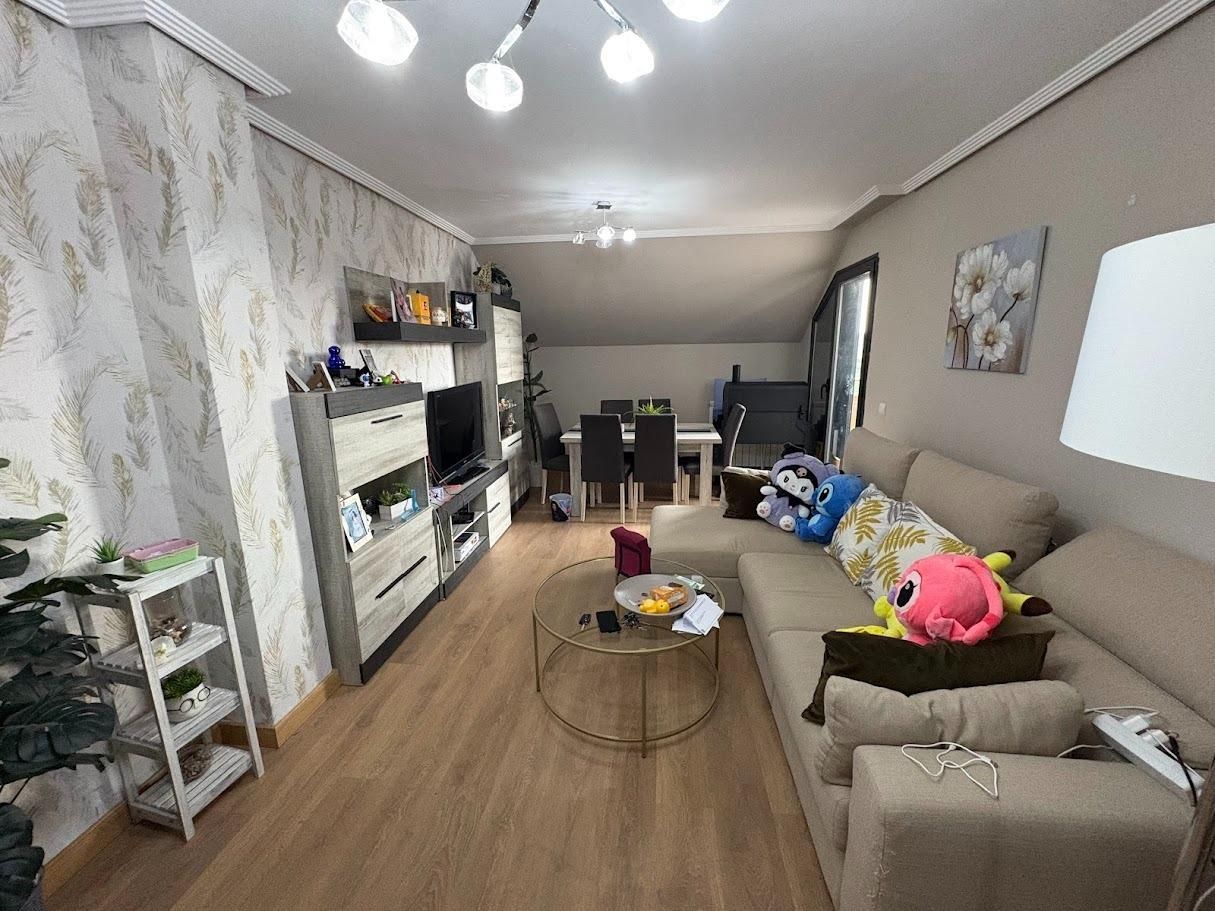 Living room of Attic for sale in Arroyo de la Encomienda  with Heating, Parquet flooring and Terrace
