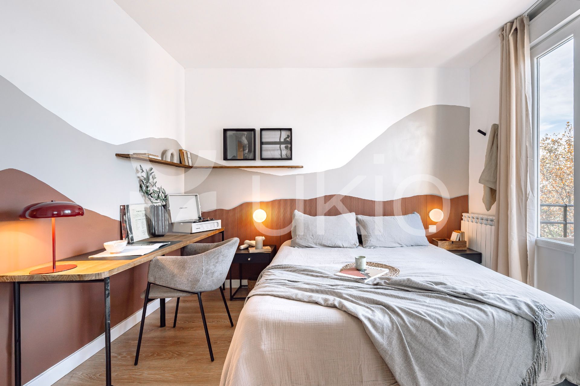 Dormitori de Apartament de lloguer en  Madrid Capital amb Aire condicionat, Calefacció i Terrassa