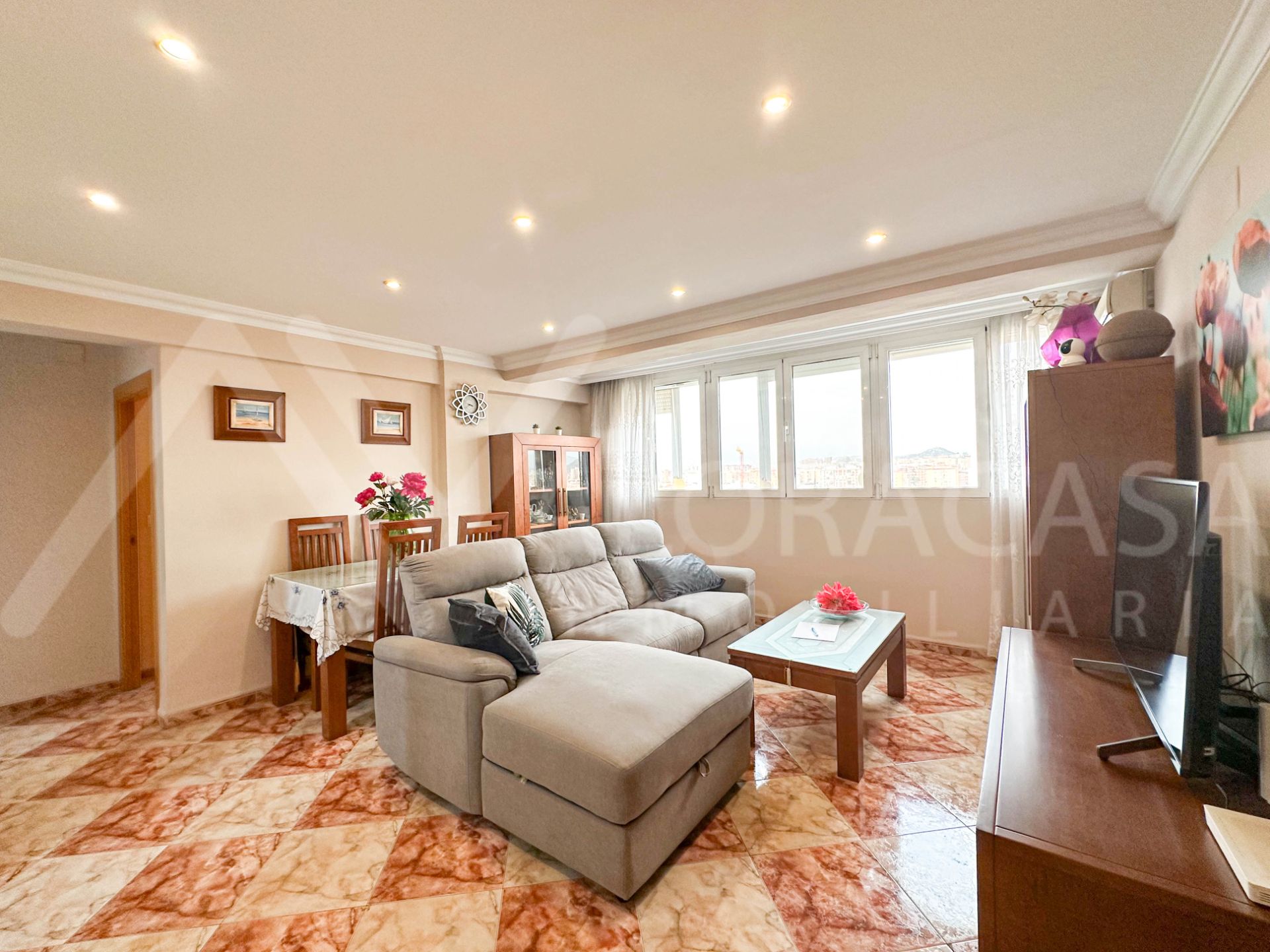 Sala de estar de Piso en venta en Málaga Capital con Aire acondicionado y Amueblado