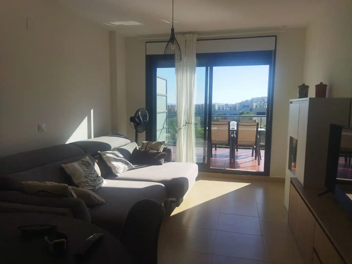 Living room of Flat for rent in San Jorge / Sant Jordi  with Air Conditioner, Terrace and Balcony