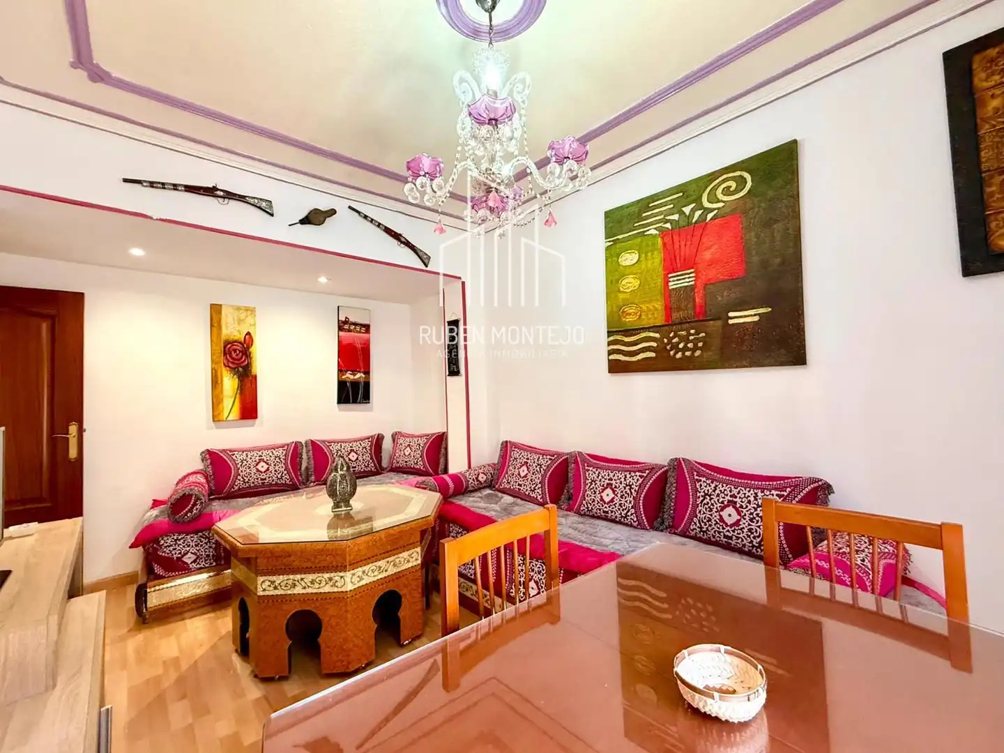 Sala de estar de Piso de alquiler en Salamanca con Calefacción, Parquet y Terraza