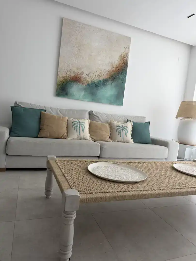 Sala d'estar de Pis en venda en Chipiona amb Aire condicionat, Piscina i Balcó