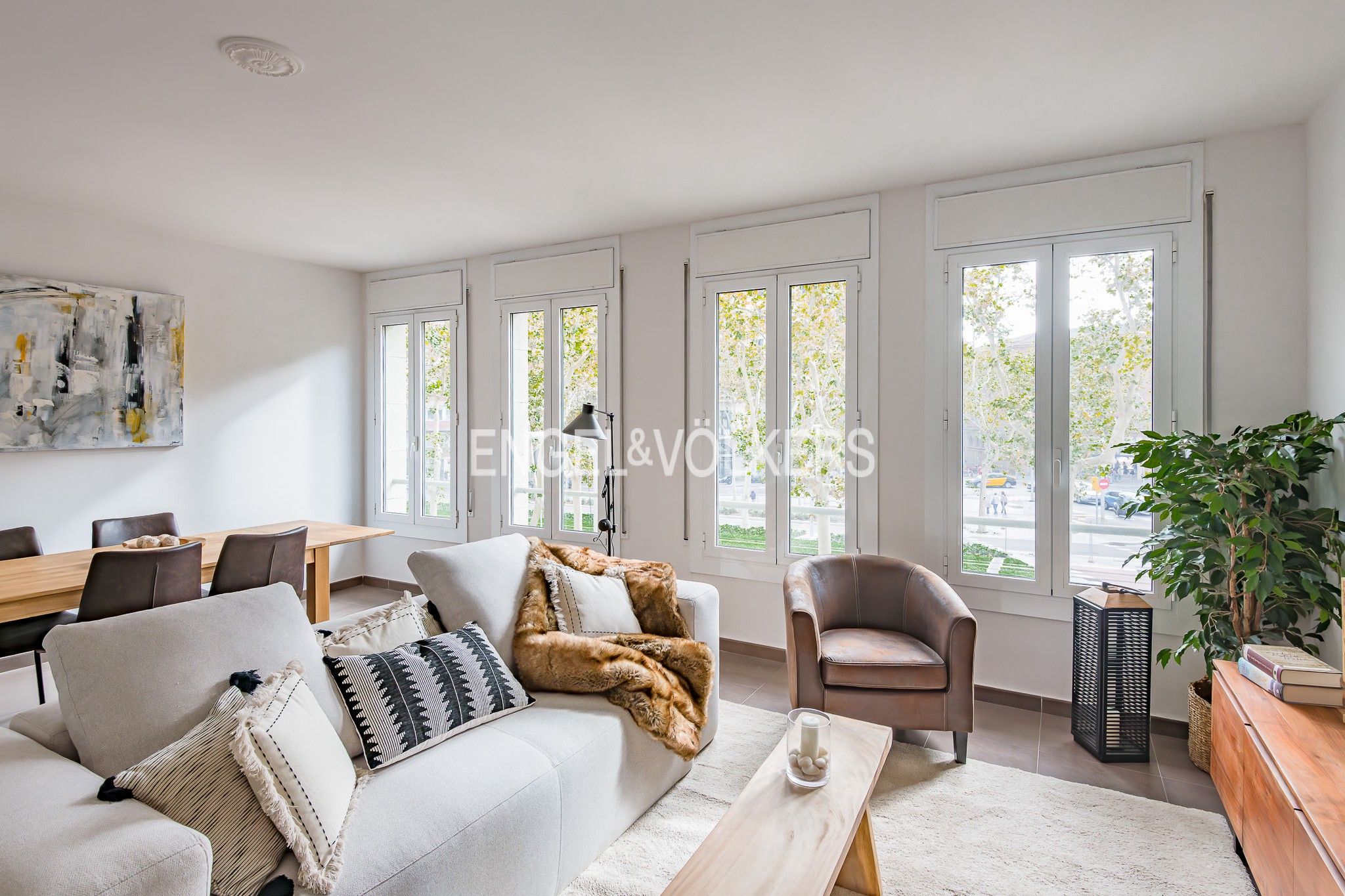 Living room of Apartment for sale in  Barcelona Capital  with Air Conditioner, Heating and Terrace