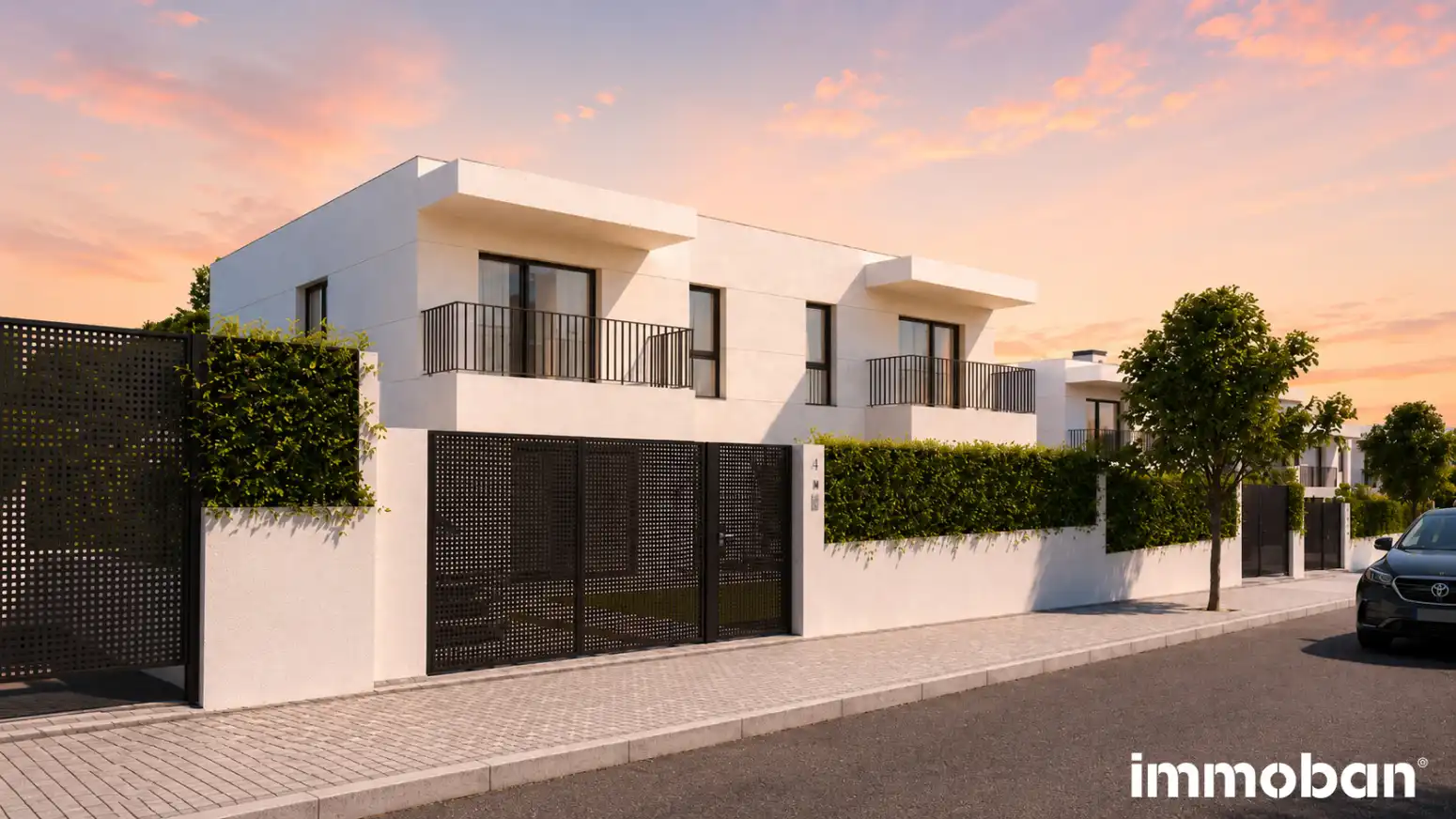 Vista exterior de Casa adosada en venta en Calafell con Jardín privado, Parquet y Terraza