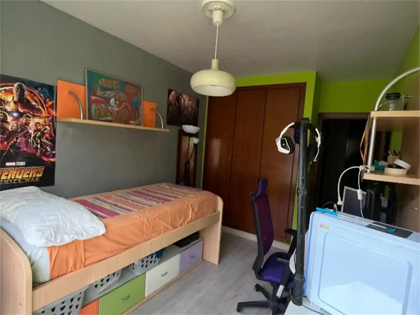 Bedroom of Flat for share in Bilbao   with Parquet flooring, Furnished and Balcony