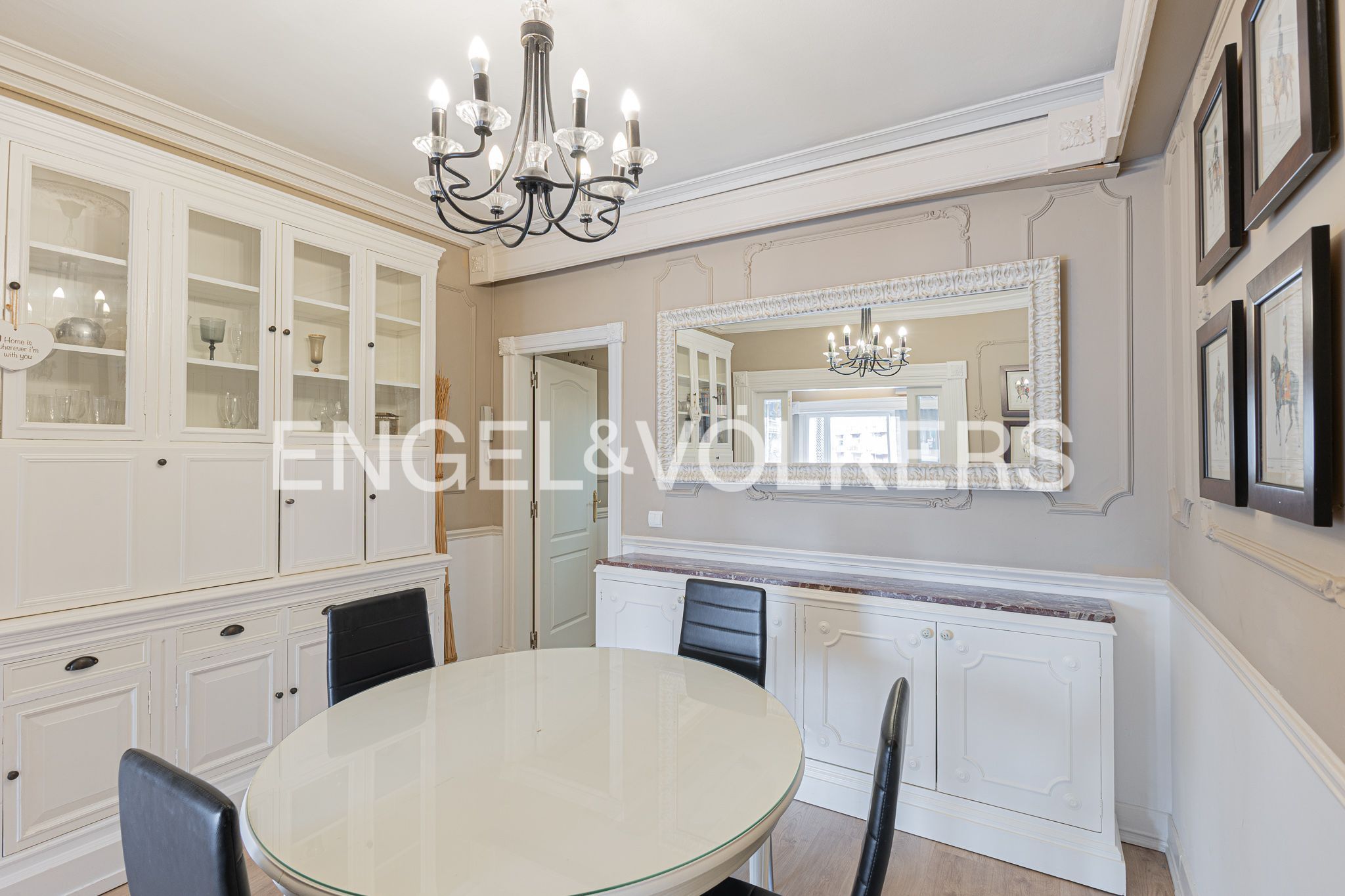 Dining room of Flat for sale in  Barcelona Capital  with Air Conditioner, Heating and Parquet flooring