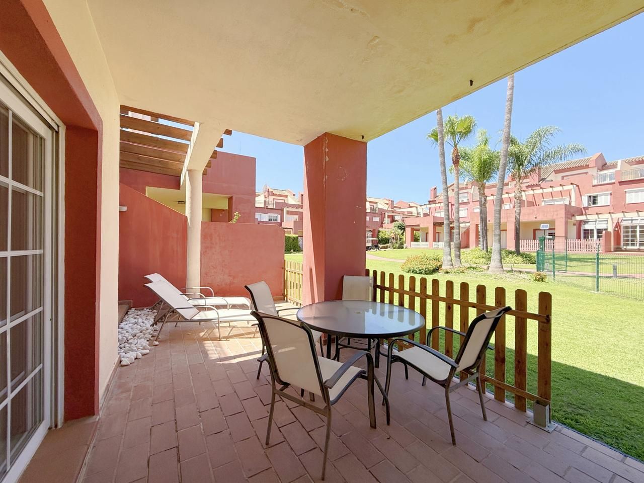Terrace of Single-family semi-detached for sale in Sotogrande  with Air Conditioner, Heating and Private garden