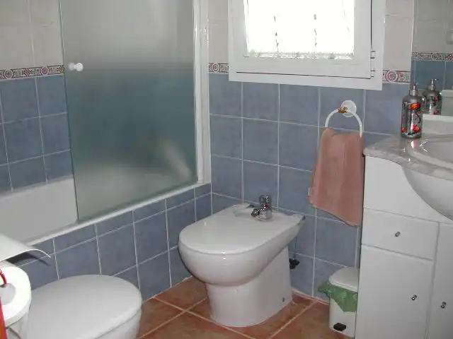 Bany de Casa o xalet de lloguer en Mijas amb Aire condicionat, Terrassa i Moblat