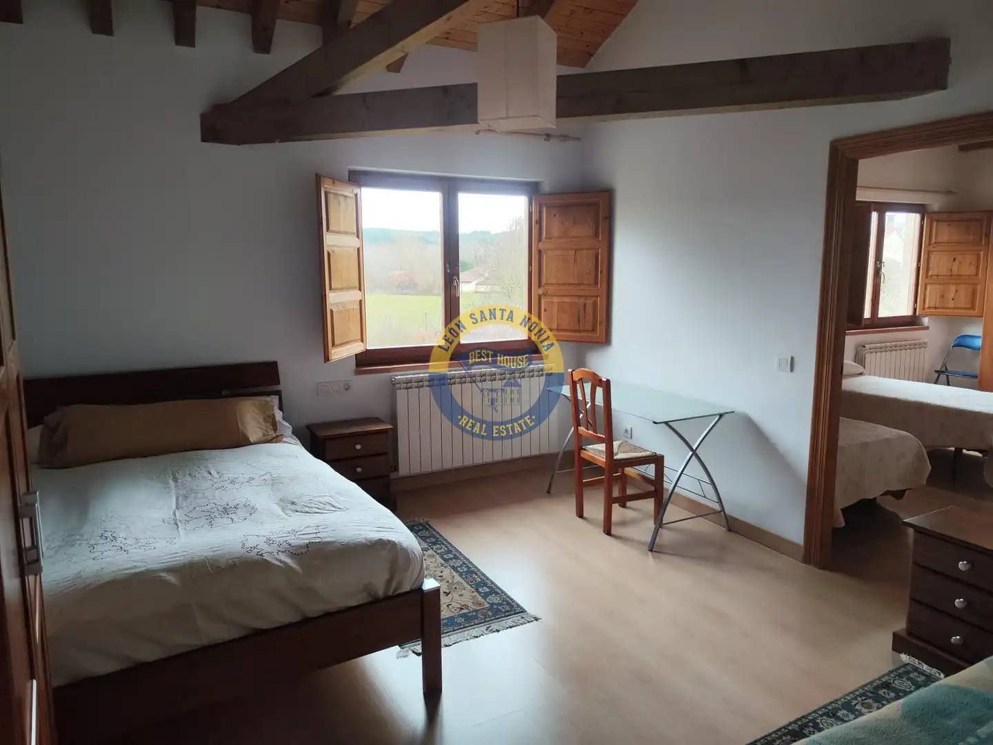 Bedroom of Houses for sale in Villaquilambre  with Heating, Private garden and Terrace