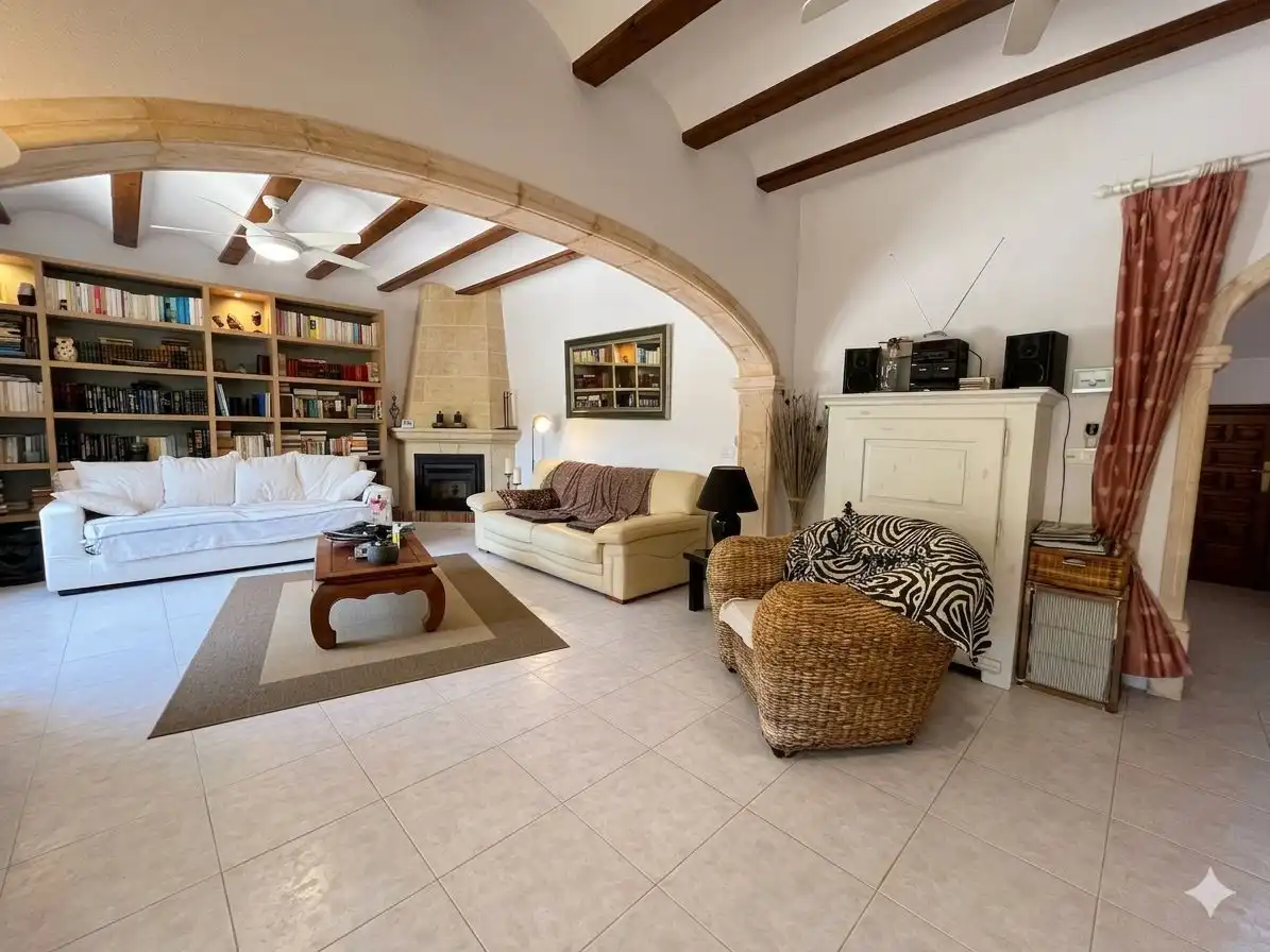Living room of Houses for sale in Dénia  with Air Conditioner, Heating and Private garden