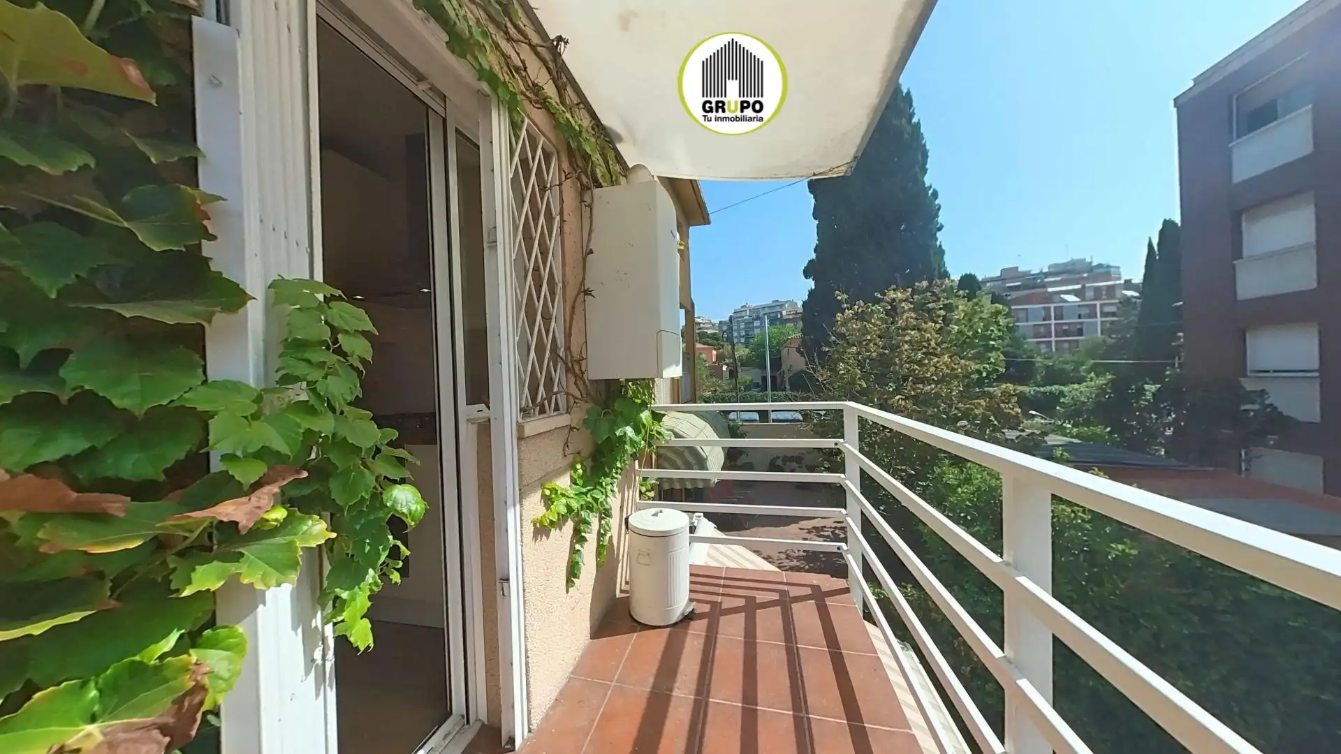 Balcony of Attic for rent in Esplugues de Llobregat  with Air Conditioner, Heating and Terrace