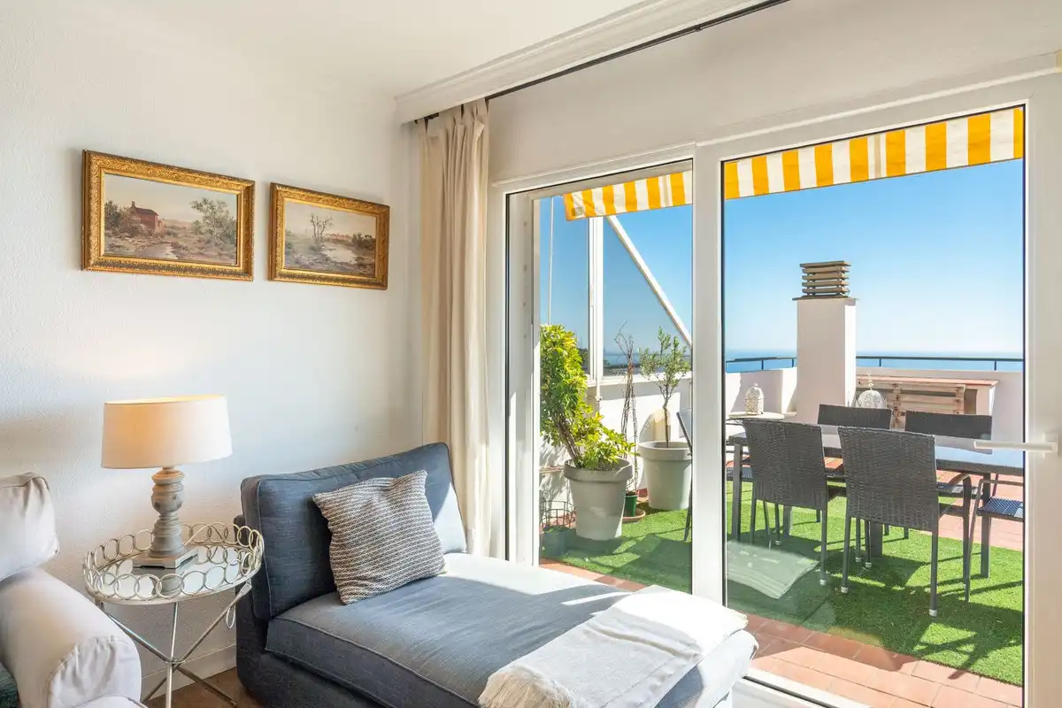 Terraza de Apartamento en venta en Benalmádena con Aire acondicionado, Jardín privado y Terraza