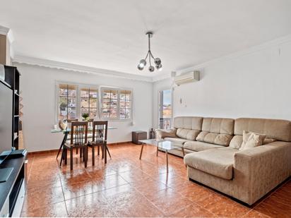 Living room of Flat for sale in Málaga Capital  with Air Conditioner, Terrace and Furnished