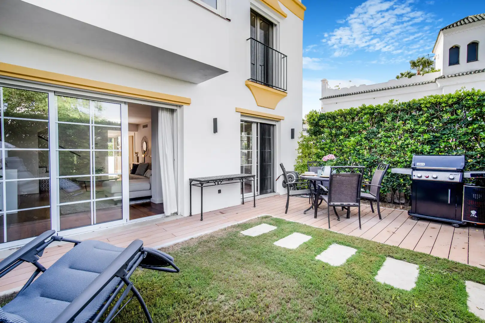 Terrassa de Casa adosada en venda en Marbella amb Aire condicionat, Jardí privat i Terrassa
