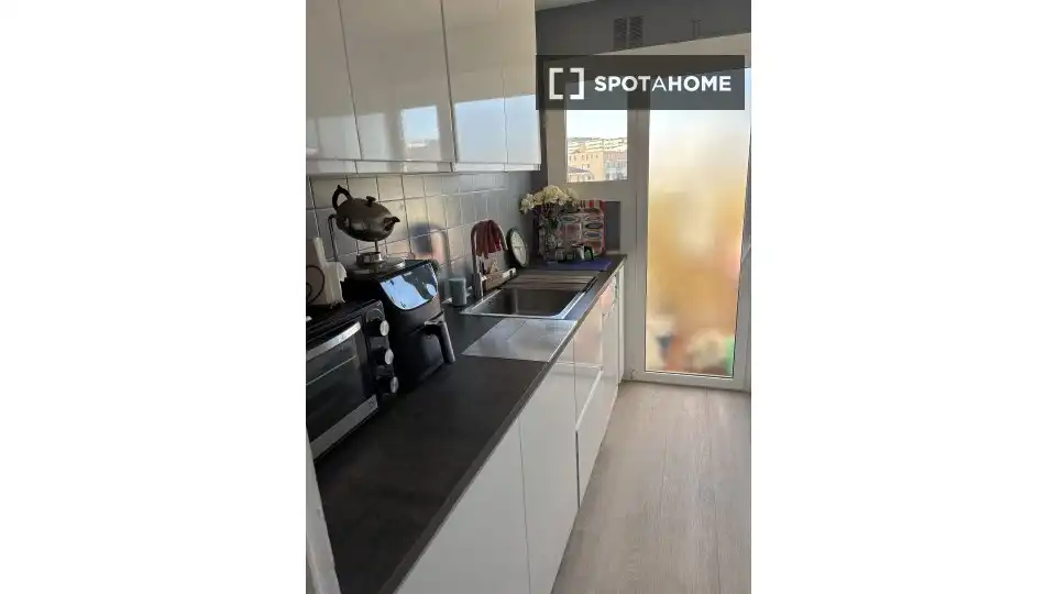 Kitchen of Flat for share in Sitges  with Air Conditioner, Heating and Furnished