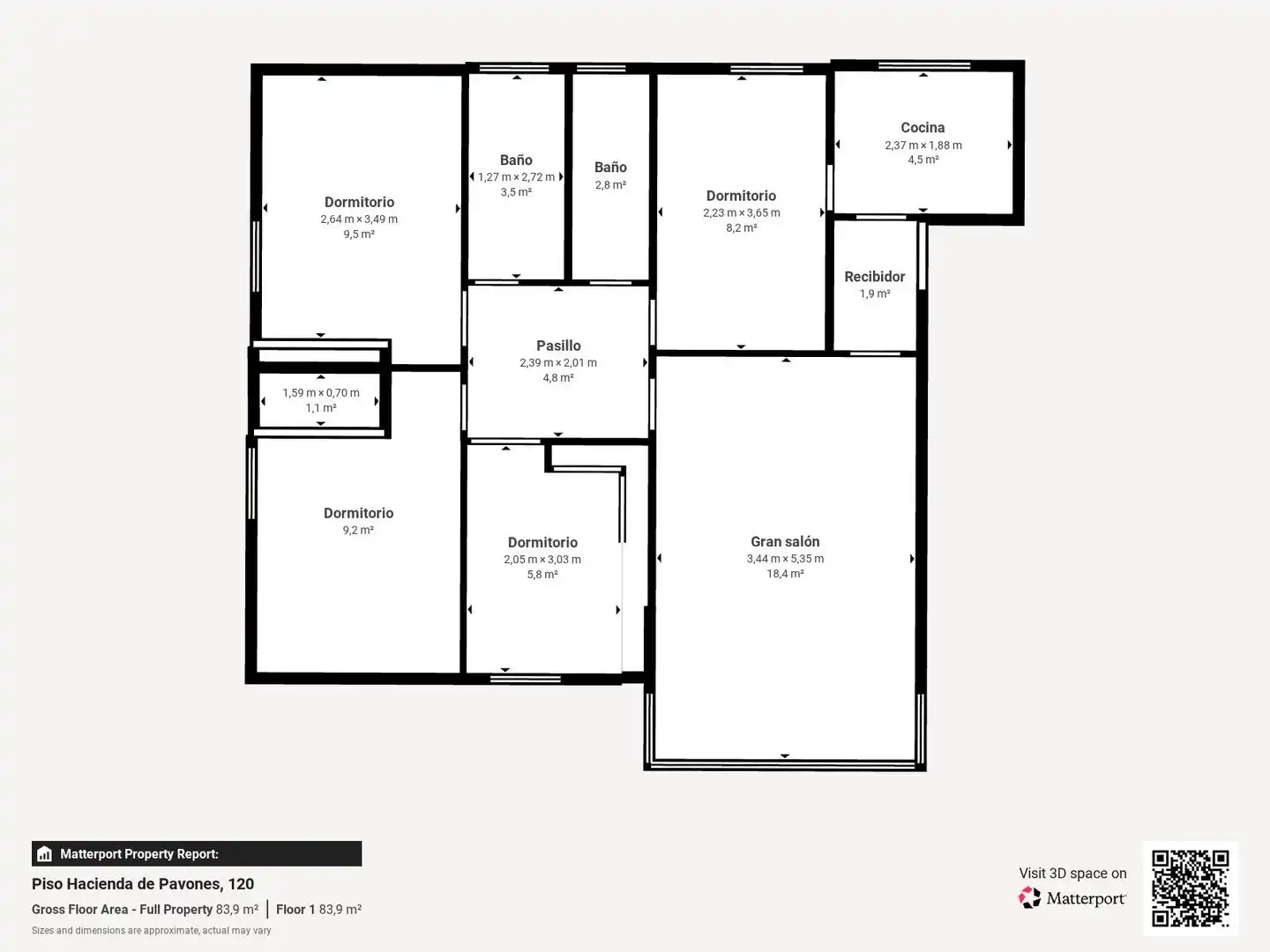 Piso en venta en Madrid con Aire acondicionado, Calefacción y Trastero