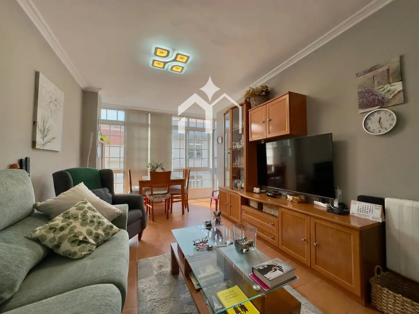 Sala d'estar de Apartament en venda en Moaña amb Calefacció, Parquet i Terrassa