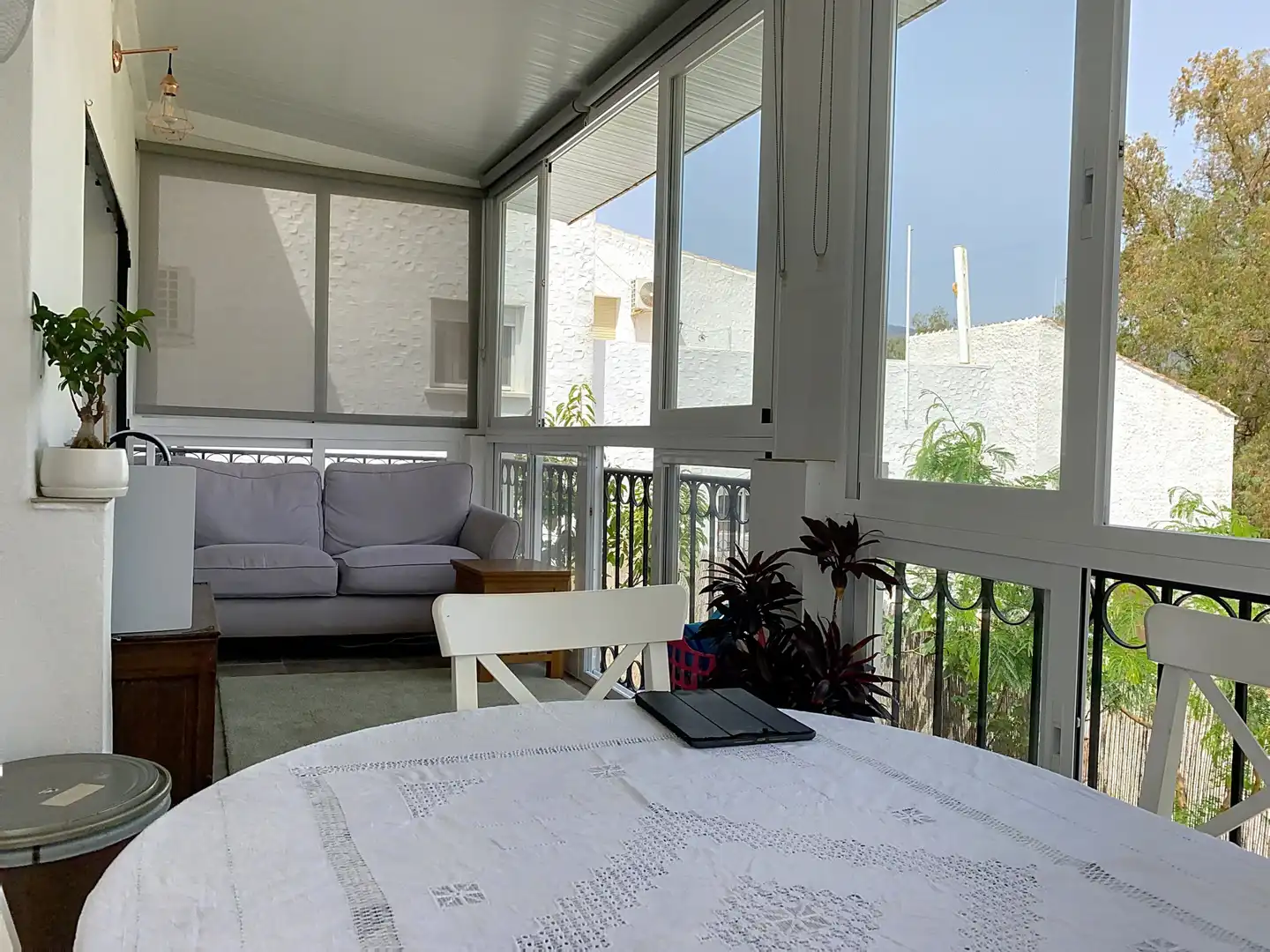 Terrassa de Casa adosada en venda en Estepona amb Aire condicionat, Jardí privat i Terrassa