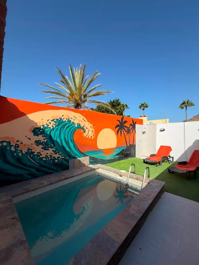 Swimming pool of Houses for rent in Mogán  with Air Conditioner, Private garden and Terrace